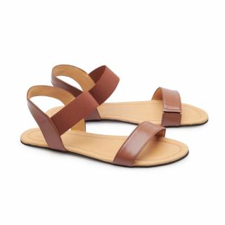 Barefoot sandály ZAQQ - SLIQ Cognac Velikost: 37, Délka boty: 233, Šířka boty: 87