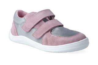 Barefoot tenisky Baby Bare - Febo Sneakers grey/pink Velikost: 25, Délka boty: 162, Šířka boty: 69