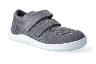 Barefoot tenisky Baby Bare - Febo Sneakers Grey Velikost: 28, Délka boty: 184, Šířka boty: 74