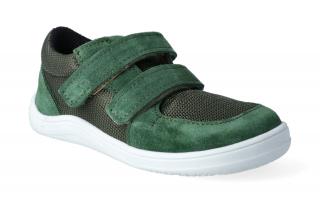 Barefoot tenisky Baby Bare - Febo Sneakers Khaki Velikost: 23, Délka boty: 148, Šířka boty: 66