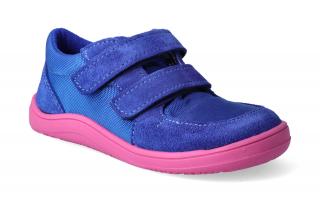 Barefoot tenisky Baby Bare - Febo Sneakers Navy/Pink Velikost: 23, Délka boty: 148, Šířka boty: 66