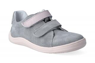 Barefoot tenisky Baby Bare - Febo Spring Grey/Pink Velikost: 31, Délka boty: 207, Šířka boty: 79