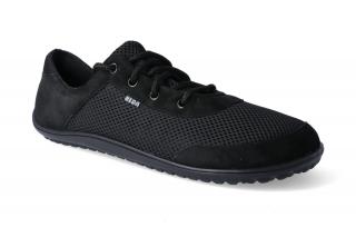 Barefoot tenisky Beda - Black adult Velikost: 37, Délka boty: 245, Šířka boty: 87