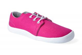Barefoot tenisky Beda - Pink Shine textilní tkanička Velikost: 37, Délka boty: 242, Šířka boty: 86