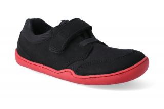 Barefoot tenisky Blifestyle - Crocodile textil black Velikost: 24, Délka boty: 164, Šířka boty: 66