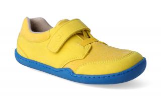 Barefoot tenisky Blifestyle - Crocodile textil yellow Velikost: 27, Délka boty: 185, Šířka boty: 71