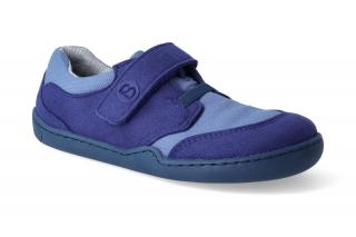 Barefoot tenisky Blifestyle - Crocodile wide textil meeresblau Velikost: 26, Délka boty: 178, Šířka boty: 69