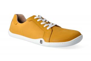 Barefoot tenisky bLIFESTYLE - GroundStyle nubuk mustard Velikost: 37, Délka boty: 250, Šířka boty: 92