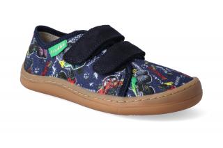 Barefoot tenisky Froddo -  BF Blue+ plátěné Velikost: 27, Délka boty: 183, Šířka boty: 72