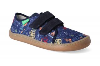 Barefoot tenisky Froddo -  BF Blue plátěné Velikost: 31, Délka boty: 210, Šířka boty: 78