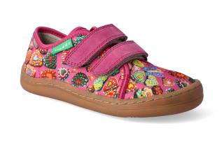 Barefoot tenisky Froddo -  BF Fuchsia plátěné Velikost: 33, Délka boty: 223, Šířka boty: 80