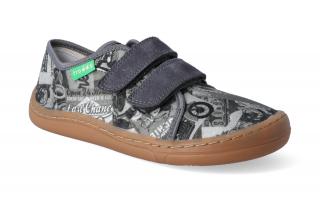 Barefoot tenisky Froddo -  BF Grey+ plátěné Velikost: 31, Délka boty: 210, Šířka boty: 78