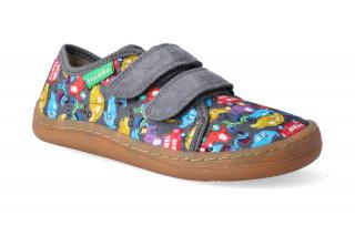 Barefoot tenisky Froddo -  BF Grey plátěné Velikost: 34, Délka boty: 229, Šířka boty: 81