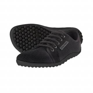 Barefoot tenisky Leguano - Aktiv lávově černá, černá podrážka Velikost: 38, Délka boty: 240, Šířka boty: 95
