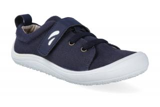 Barefoot tenisky Tikki shoes - Harlequin Textil Navy Velikost: 32, Délka boty: 208, Šířka boty: 77