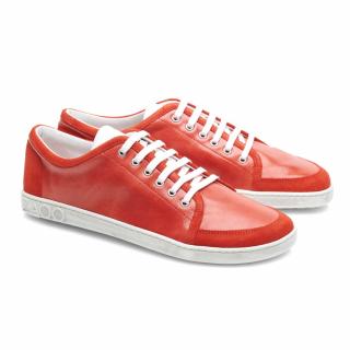Barefoot tenisky ZAQQ - TIQQ Red Velikost: 38, Délka boty: 245, Šířka boty: 90