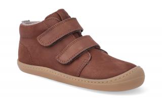 Barefoot zateplená obuv KOEL4kids - Bob chocolate Velikost: 22, Délka boty: 141, Šířka boty: 56