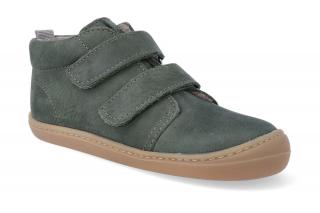 Barefoot zateplená obuv KOEL4kids - Bob khaki Velikost: 21, Délka boty: 134, Šířka boty: 55