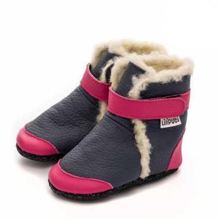 Barefoot zimní capáčky Liliputi® - Booties Aspen Paws Velikost: S, Délka boty: 113, Šířka boty: 65
