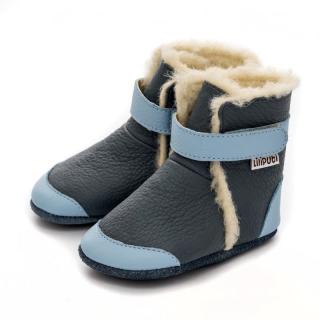 Barefoot zimní capáčky Liliputi® - Booties Tundra Velikost: M, Délka boty: 126, Šířka boty: 68