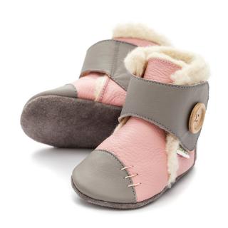Barefoot zimní capáčky Liliputi® - Pearl Velikost: L, Délka boty: 140, Šířka boty: 70