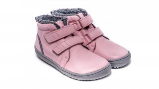 Barefoot zimní obuv Be Lenka - Penguin Pink Velikost: 25, Délka boty: 159, Šířka boty: 71