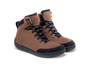 Barefoot zimní obuv Be Lenka - Ranger Dark Brown Velikost: 37, Délka boty: 239, Šířka boty: 91