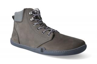 Barefoot zimní obuv bLIFESTYLE - StreetStyle nubuk fleece graphit Velikost: 37, Délka boty: 240, Šířka boty: 90