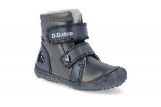 Barefoot zimní obuv D.D.step W063-829A Black Velikost: 25
