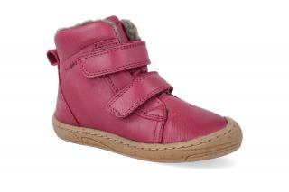 Barefoot zimní obuv Froddo - Narrow Wool Wine Velikost: 20, Délka boty: 132, Šířka boty: 57