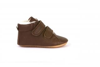 Barefoot zimní obuv Froddo - Prewalkers Sheepskin Brown Velikost: 19, Délka boty: 118, Šířka boty: 58