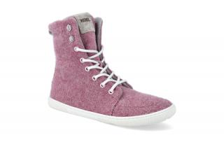 Barefoot zimní obuv Koel4kids - Fabia Imperial pink Velikost: 37, Délka boty: 240, Šířka boty: 86