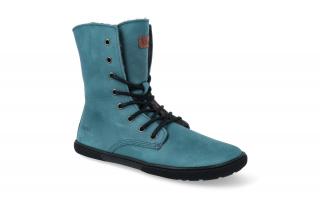 Barefoot zimní obuv Koel4kids - Faro Adult Turquoise Velikost: 36, Délka boty: 237, Šířka boty: 84