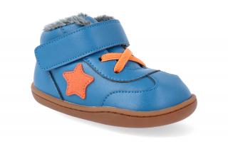 Barefoot zimní obuv Little Blue Lamb - Beck Blue Velikost: 20, Délka boty: 120, Šířka boty: 62