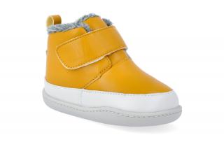 Barefoot zimní obuv Little Blue Lamb - Big Yellow Velikost: 20, Délka boty: 120, Šířka boty: 62