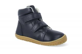 Barefoot zimní obuv Lurchi - Nik nappa navy Velikost: 22, Délka boty: 147, Šířka boty: 59