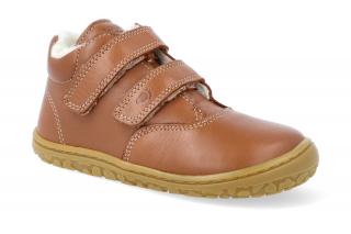 Barefoot zimní obuv Lurchi - Niklas nappa cognac Velikost: 22, Délka boty: 144, Šířka boty: 59