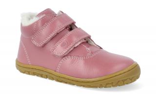 Barefoot zimní obuv Lurchi - Niklas nappa rose Velikost: 23, Délka boty: 150, Šířka boty: 60