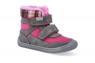 Barefoot zimní obuv Protetika - Tamira grey Velikost: 24, Délka boty: 157, Šířka boty: 63