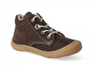 Barefoot zimní obuv Ricosta - Pepino Corany Marone W Velikost: 20, Délka boty: 133, Šířka boty: 62