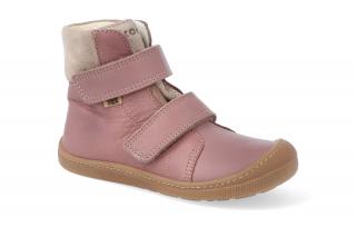 Barefoot zimní obuv s membránou KOEL4kids - Emil nappa Tex Old Pink (24-31) Velikost: 24, Délka boty: 155, Šířka boty: 65