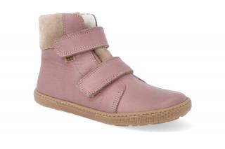 Barefoot zimní obuv s membránou KOEL4kids - Emil nappa Tex Old pink (32-35) Velikost: 33, Délka boty: 212, Šířka boty: 74