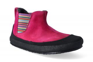 Barefoot zimní obuv Sole Runner - Portia Fuxia/Black Velikost: 31, Délka boty: 203, Šířka boty: 81