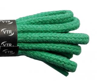 Bavlněné kulaté tkaničky silné Barva: Světle zelená, Délka: 110