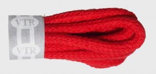 Bavlněné kulaté tkaničky tenké Barva: Červená, Délka: 60