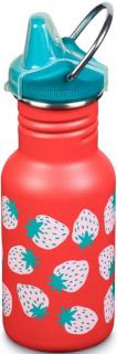 Dětská láhev Klean Kanteen - Kid Classic Narrow coral strawberries 355 ml