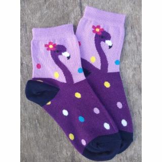 Dětské bavlněné ponožky Trepon - Emilka Barva: Fialová, Velikost: 19-21cm