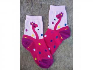 Dětské bavlněné ponožky Trepon - Emilka Barva: Růžová, Velikost: 16-18cm