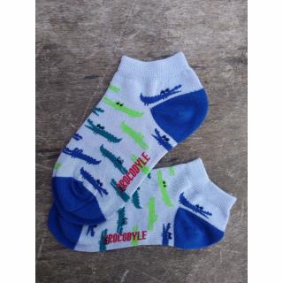 Dětské bavlněné ponožky Trepon - Krokodýl modré Velikost: 19-21cm
