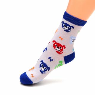 Dětské bavlněné ponožky Trepon - Pejsek Barva: Modrá, Velikost: 16-18cm